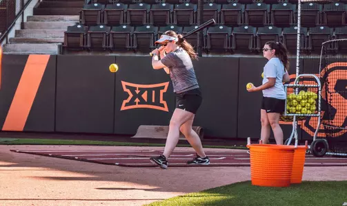 Whitney Cloer Cowgirl Softball Practice