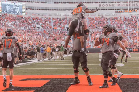 Image Taken at the Oklahoma State Cowboys vs University of Arkansas-Pine Bluff Golden Lions Football Game, Saturday, September 17, 2022, Boone Pickens Stadium, Stillwater, OK. Bruce Waterfield/OSU Athletics