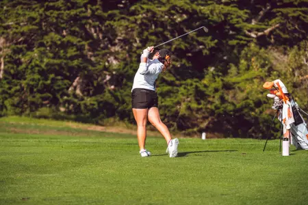 Hailey Jones hits shot at Pebble Beach