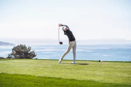 Rina Tatematsu hits shot at Pebble Beach