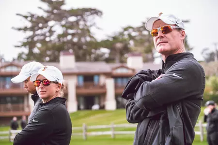 Greg Robertson and Maddi at Pebble Beach