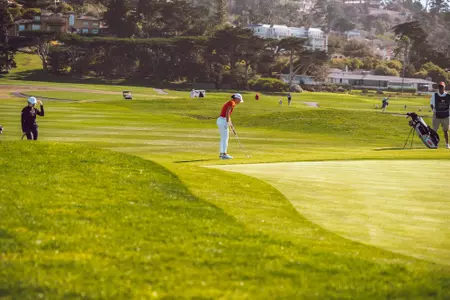 Cecilie Leth-Nissen Chipping at Pebble Beach