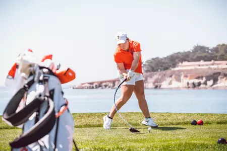 Hailey Jones Mid-Swing at Pebble Beach
