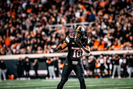 Image of Oklahoma State Cowboy Football vs Kansas State Taken Friday, October 6, 2023, Boone Pickens Stadium, Stillwater, OK. Jerod_Hill/OSU Athletics