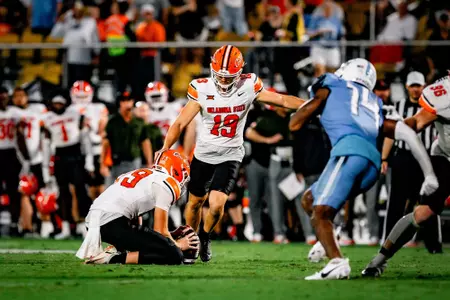 Image of Oklahoma State Cowboy Football vs UCF Taken Saturday, November 11, 2023, FBC Mortgage Stadium, Orange County, FL. Jerod_Hill/OSU Athletics