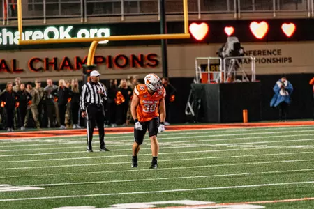 Image of Oklahoma State Cowboy Football vs Cincinnati Taken Saturday, October 28, 2023, Boone Pickens Stadium, Stillwater, OK. Cole_Gueldenzoph/OSU Athletics
