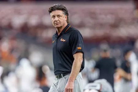 Mike Gundy at Big 12 Championship