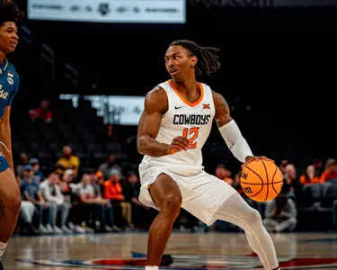 Image Taken at OSU vs Tulsa, 10, 12, 2023, Paycom Arena, Oklahoma. Kayla Ballero/OSU Athletics.