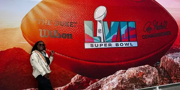Mariah Turner at 2023 Super Bowl