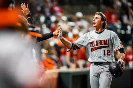 Brueggemann HR celebration vs. OU