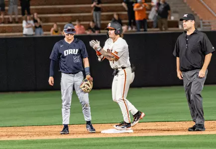 Image Taken at the Oklahoma State Cowboys vs ORU Golden Eagles Baseball Game, Tuesday, April 11, 2023, O'Brate Stadium, Stillwater, OK. Bruce Waterfield/OSU Athletics