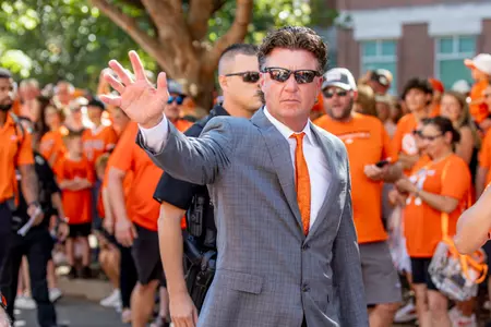 Image Taken at Oklahoma State Cowboys vs Central Arkansas Bears Football Game, Saturday, September 2, 2023, Boone Pickens Stadium, Stillwater, OK. Bruce Waterfield/OSU Athletics