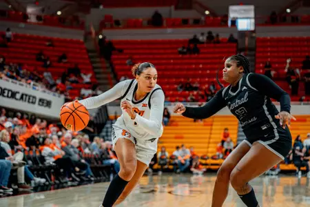 Image taken at OSU vs UCA, Wednesday, November 20, 2024, Gallagher Iba Arena, Stillwater, Oklahoma, Brooke Hodges/OSU Athletics