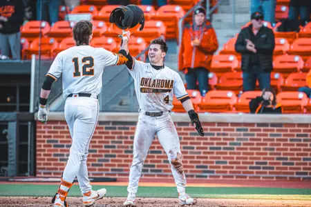 Image Taken at the Oklahoma State Cowboys vs Central Michigan Chippewas Baseball Game, Friday, March 1, 2024, O'Brate Stadium, Stillwater, OK. Bruce Waterfield/OSU Athletics