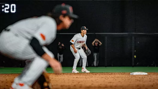 Image Taken at Cowboy Baseball v Missouri State, Tuesday, March 19, 2023, O’Brate Stadium, Stillwater, Oklahoma. Landry Bledsoe/OSU Athletics.