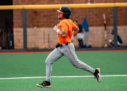 Image Taken at Oklahoma State Cowboy Baseball, Sunday, March 31st, 2024, Kendrick Family Ballpark, Morgantown, West Virginia. Evan Cichon/OSU Athletics.