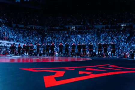 Wrestling Lineup vs Iowa