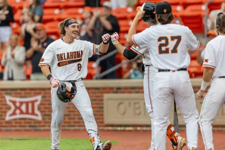 Image Taken at the Oklahoma State Cowboys vs BYU Cougars Baseball Game, Thursday, April 25, 2024, O'Brate Stadium, Stillwater, OK. Bruce Waterfield/OSU Athletics