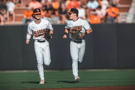 Image Taken at the Oklahoma State Cowboys vs Cincinnati Bearcats Baseball Game, Friday, April 12, 2024, O'Brate Stadium, Stillwater, OK. Bruce Waterfield/OSU Athletics