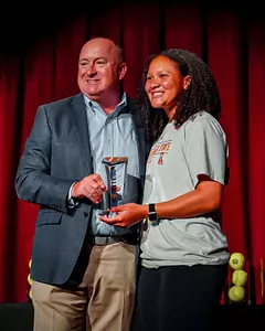 Katie Lott with NCAA Elite 90 Award