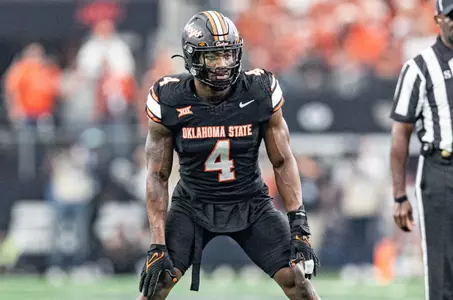 Image Taken at the Dr. Pepper Big 12 Football Championship, Oklahoma State Cowboys vs Texas Longhorns Saturday, December 2, 2023, AT&T Stadium, Arlington, TX. Bruce Waterfield/OSU Athletics