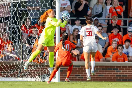 Image Taken at the Oklahoma State Cowgirls vs Oklahoma Sooners Soccer Match, Thursday, August 22, 2024, Neal Patterson Stadium, Stillwater, OK. Bruce Waterfield/OSU Athletics