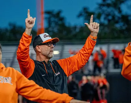 Image Taken at Cowgirl Softball v Utah, Friday, May 2, 2025, Cowgirl Stadium, Stillwater, Oklahoma. Landry Bledsoe/OSU Athletics.