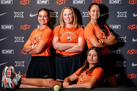 Image Taken at Media Day, Wednesday, September 17, 2025, Greenwood Tennis Center, Stillwater, Oklahoma. Kate Hodges/OSU Athletics.
