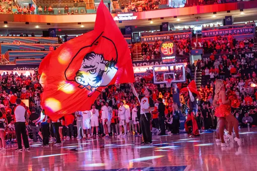 Image Taken at the Oklahoma State Cowboys vs Oklahoma Sooners Basketball Game, Saturday, December 13, 2025, Paycom Arena, Oklahoma City, OK. Bruce Waterfield/OSU Athletics