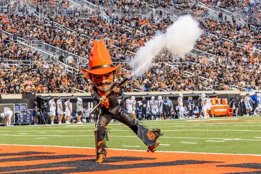 Image Taken at the Oklahoma State Cowboys vs University of Tulsa Golden Hurricane Football Game, Friday, September 19, 2025, Boone Pickens Stadium, Stillwater, OK. Bruce Waterfield/OSU Athletics