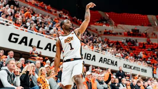 Image Taken at OSU mbb vs Sam Houston, Tuesday, December 2, 2025, Gallagher Iba Arena, Stillwater, Oklahoma. Kate Hodges/OSU Athletics.
