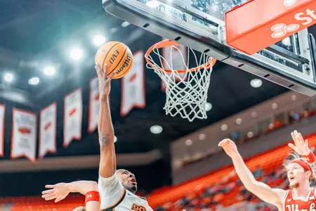 Image Taken at MBB vs. Utah, Saturday, February 1, 2025, Gallagher Iba Arena, Stillwater, Oklahoma. Chase Davis/OSU Athletics.