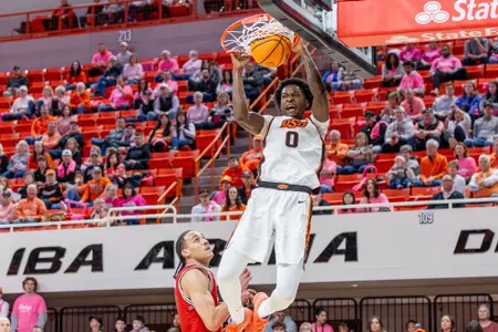 Image Taken at the Oklahoma State Cowboys vs Utah Utes Basketball Game, Saturday, February 1, 2025, Gallagher-Iba Arena, Stillwater, OK. Bruce Waterfield/OSU Athletics