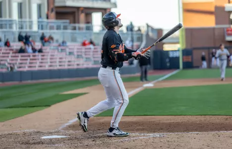 Image Taken at the Oklahoma State Cowboys vs Winthrop Eagles Baseball Game, Wednesday, March 5, 2025, O'Brate Stadium, Stillwater, OK. Bruce Waterfield/OSU Athletics