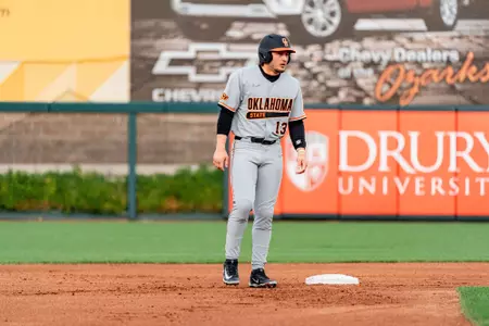Image Taken at Oklahoma State Cowboy Baseball, Tuesday, April 1st, 2025, Hammons Field, Sprignfield, Missouri. Evan Cichon/OSU Athletics.