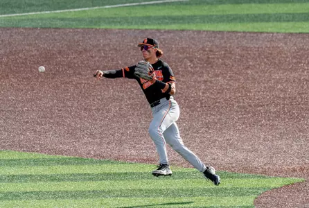 Image Taken at Oklahoma State Cowboys Baseball, Saturday, April 26th, 2025, UC Basbeall Stadium, Cincinnati, Ohio. Evan Cichon/OSU Athletics.