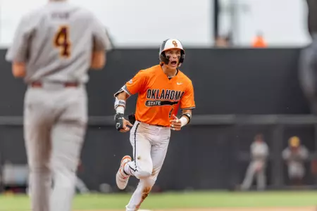 Image Taken at the Oklahoma State Cowboys vs Arizona State Sun Devils Baseball Game, Saturday, May 17, 2025, O'Brate Stadium, Stillwater, OK. Bruce Waterfield/OSU Athletics