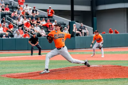 Image Taken at Oklahoma State Cowboys Baseball, Sunday, June 1st, 2025, Foley Field, Athens, Georgia. Evan Cichon/OSU Athletics.