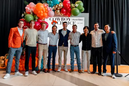 The Oklahoma State men's golf team at the 2025 Cowboy Choice Awards