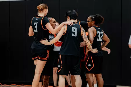 OSUWBB Team Huddle from Practice