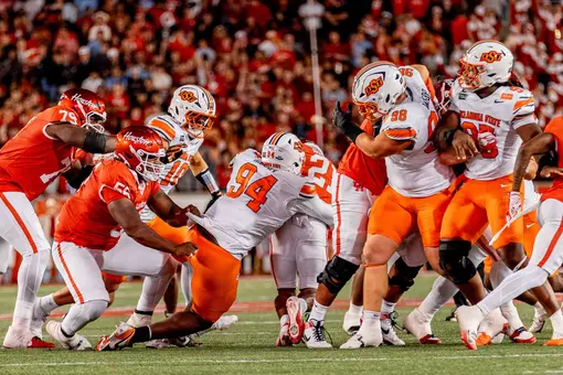 Image of Oklahoma State Cowboy Football vs Houston Taken Saturday, October 17, 2026, TDECU Stadium, Houston TX. Rachel_McElya/OSU Athletics