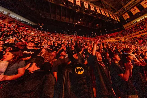 Image Taken at the Oklahoma State Cowboys vs Kansas Jayhawks Basketball Game, Wednesday, February 18, 2026, Galagher-Iba Arena, Stillwater, OK. Bruce Waterfield/OSU Athletics