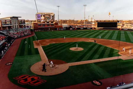 Image Taken at Cowoboy Baseball Vs. Central Arkansas, Tuesday, Feburary 24, 2026, O'Brate Stadium, Stillwater, OK. Colin Peters/OSU Athletics