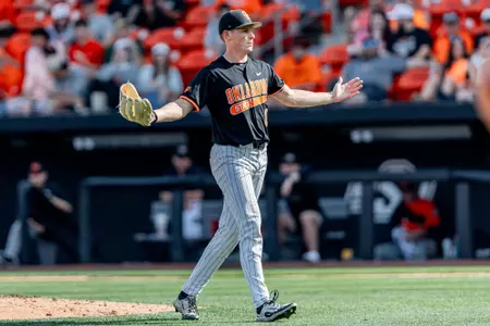 Lund celebration vs. Sam Houston