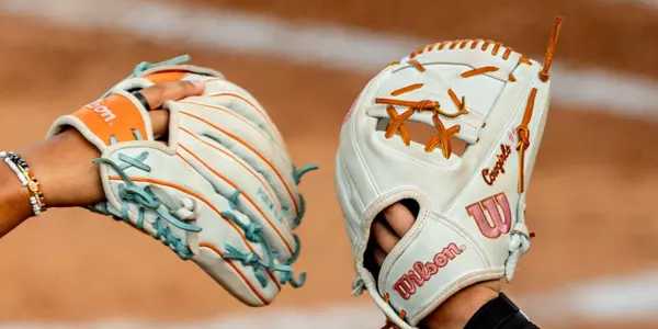 Cowgirl Softball Glove Shot vs. Wichita State