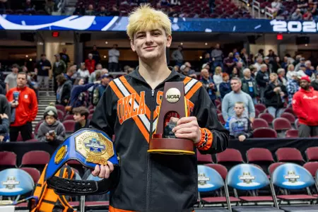 Image Taken at the 2026 NCAA Wrestling Championship Finals, Saturday, March 21, 2026, Rocket Arena, Cleveland, OH. Bruce Waterfield/OSU Athletics