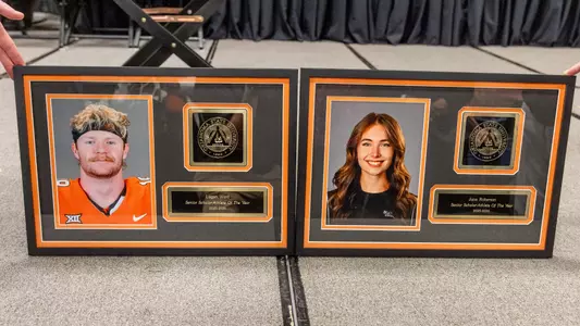 Image Taken at Oklahoma State University Athletics Academic Awards Banquet, Monday, April 13, 2026, Wes Watkins Center, Stillwater, OK, Bruce Waterfield/OSU Athletics