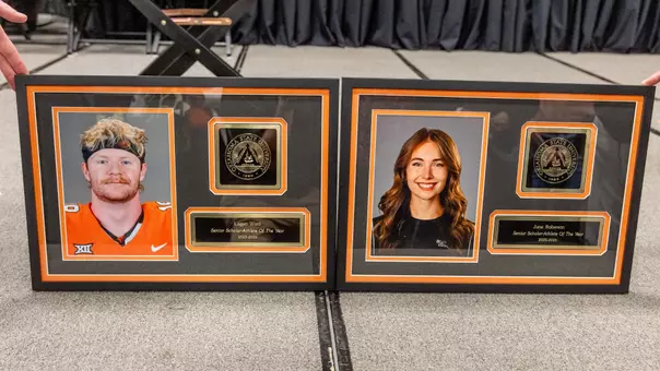 Image Taken at Oklahoma State University Athletics Academic Awards Banquet, Monday, April 13, 2026, Wes Watkins Center, Stillwater, OK, Bruce Waterfield/OSU Athletics