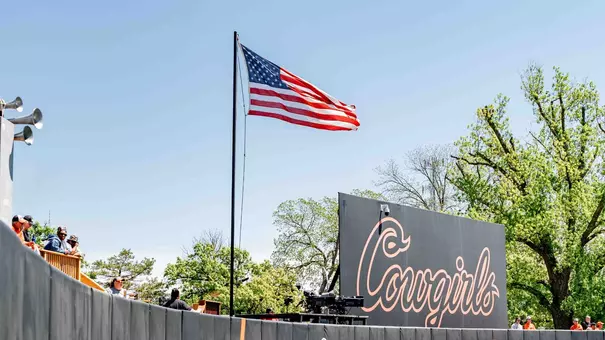 Flag at Cowgirl Stadium