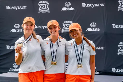 Marta Silchenko, Ellie Bushnell, Summer Lee - All-Big 12 Tournament Team